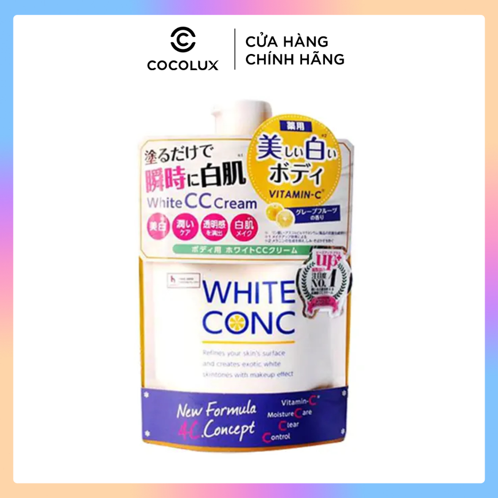 Kem Dưỡng Thể White Conc CC Cream Làm Sáng Da Toàn Thân 200g