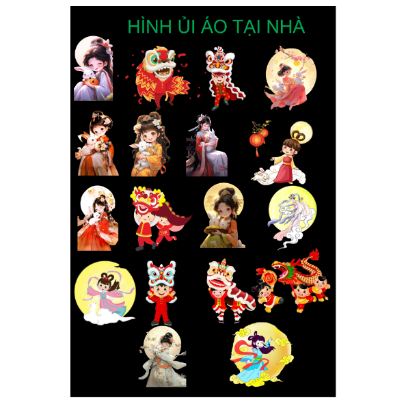[Hình ủi nhiệt] Hình ủi áo-Hình chị hằng trung thu ủi áo tại nhà bằng bàn là bàn ủi
