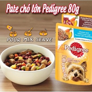[COMBO] Pate Pedigree Cho Chó, Thức Ăn Cho Chó Cao Cấp Từ Thái Lan Bổ Sung Dinh Dưỡng Gói 80g Pet Kool