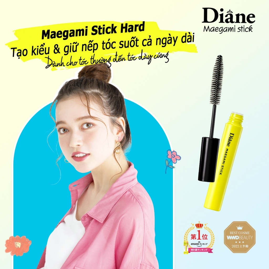 Ảnh Mascara chuốt tóc giữ nếp tóc định hình tóc tạo kiểu tóc Diane Maegami Stick Hard 10ml 2