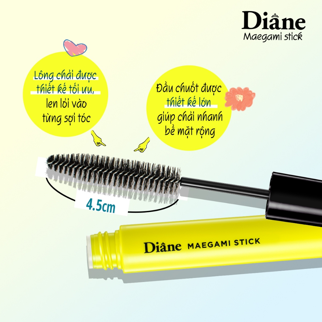 Ảnh Mascara chuốt tóc giữ nếp tóc định hình tóc tạo kiểu tóc Diane Maegami Stick Hard 10ml 3