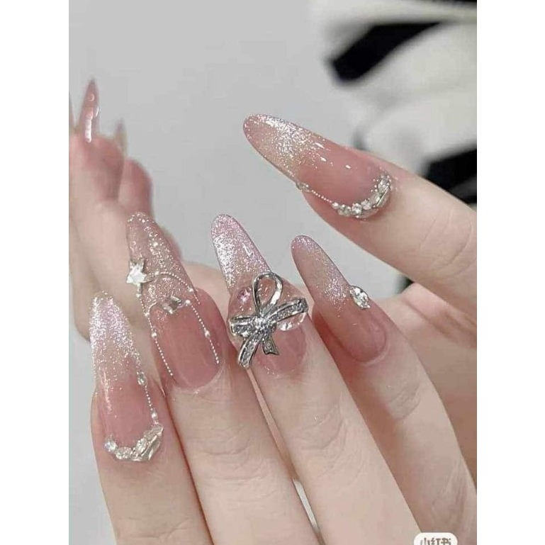 nailbox nail thiết kế mẫu thạch mắt mèo phối chram đá siêu xinh ,nail hàn nhật trung