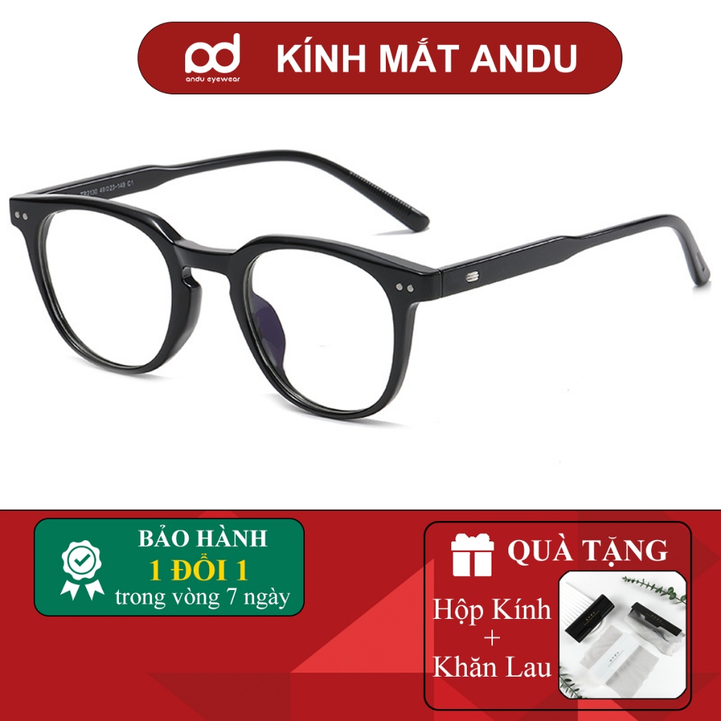 Ảnh Gọng kính cận thời trang nam nữ ANDU EYEWEAR dáng vuông LUTTO chất liệu nhựa cứng cáp - 2130 1