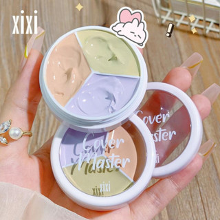 [Y266] Bảng Che Khuyết Điểm XIXI 3 Ô - Bảng Triệt Sắc 3 Màu, Cân Bằng Da, Che Phủ Quầng Thâm Mắt