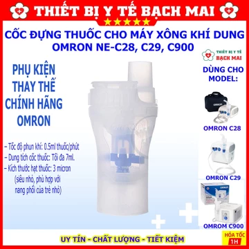 Cốc Thuốc Omron C28, C29, C900 - Bầu Xông Thuốc Cho Máy Khí Dung OMRON NE-C28, NE-C29, NE-C900