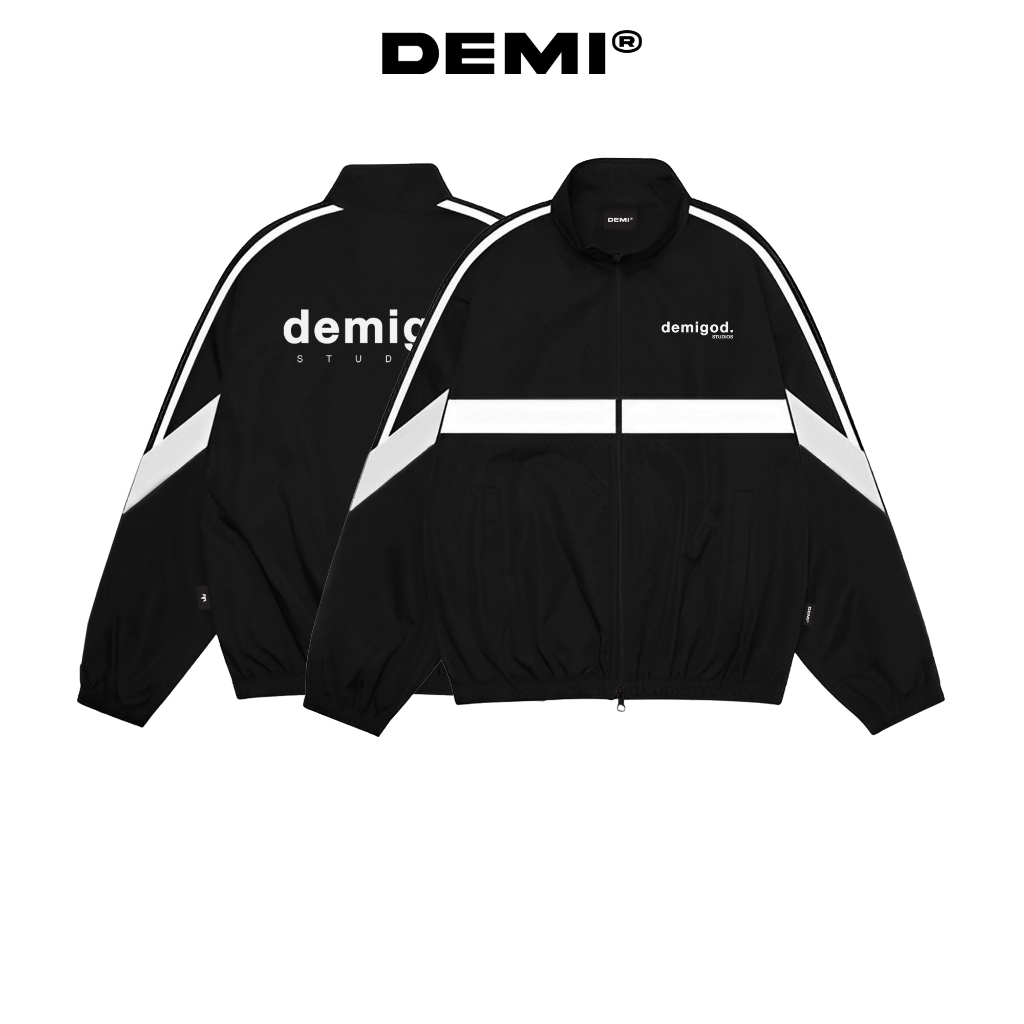 Áo khoác jacket local brand giá rẻ DEMI nhiều size, vải dù 2 lớp phối ...