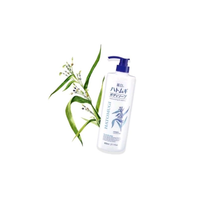Sữa Tắm Hatomugi Chiết Xuất Ý Dĩ Dưỡng ẨmVà Làm Sáng Da 800ml (Hàng chính hãng)