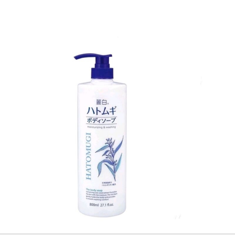 Sữa Tắm Hatomugi Chiết Xuất Ý Dĩ Dưỡng ẨmVà Làm Sáng Da 800ml (Hàng chính hãng)