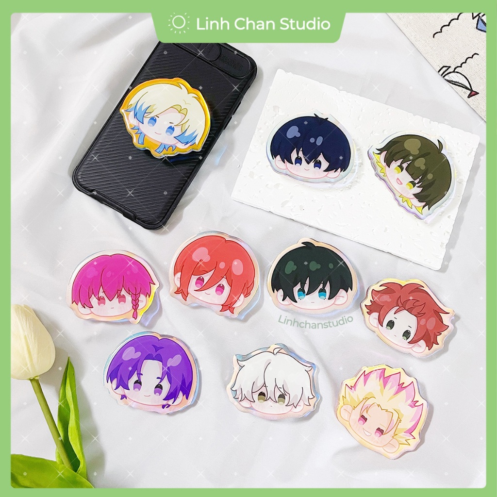 Giá đỡ điện thoại Griptok Popsocket Blue Lock | Linhchanstudio x Artist ...