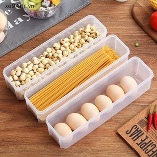 Hộp nhựa đựng thực phẩm, hộp bảo quản rau, củ, quả trong tủ lạnh có nắp, giữ thực phẩm luôn tươi mới
