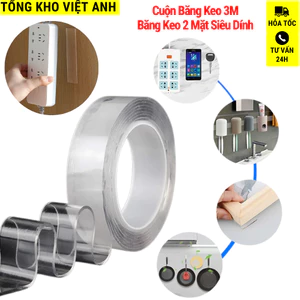 Băng Keo 2 Mặt 3M Siêu Dính Trong Suốt – Dán Đa Năng, Tiện Lợi Trong Nhà, Dễ Sử Dụng. TKVA 539