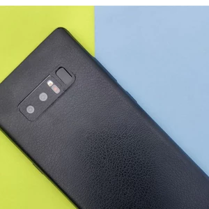 Tấm Dán Skin mặt sau Black Leather Full Viền Note8 Note9 Note10 Note10+ Note10Lite ZFlip S20 S20Ultra S20+ S1