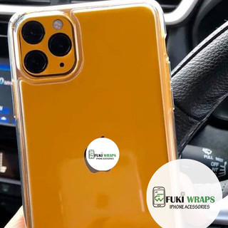 Miếng Dán Skin Mặt lưng Glossy Bumblebee Vàng Full Viền Dành cho 15 pro max 14 pro max 13 pro max 12 pro max 11 pro max