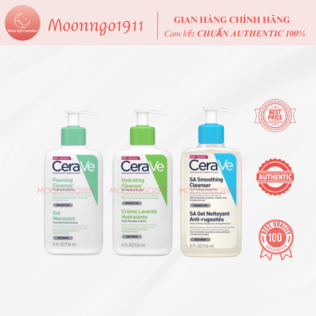Sữa Rửa Mặt CeraVe Hydrating, Foaming Cleanser | Shopee Việt Nam
