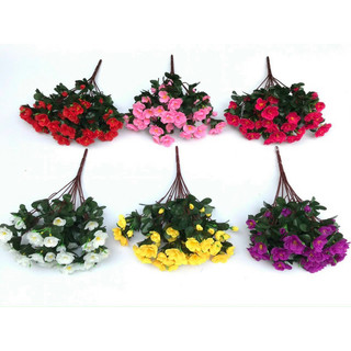 Chùm hoa đỗ quyên 12 nhánh lên cây, cắm bình , decor,…- Hoa giả trang trí