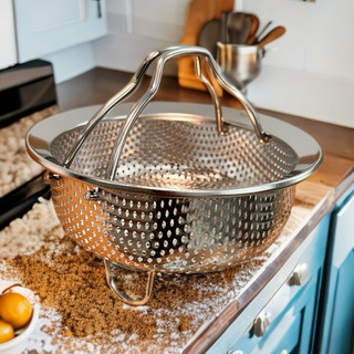 Rổ hấp đa năng inox 304 có quai [728] phù hợp với nồi 22-24cm