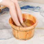 Chậu gỗ ngâm chân bo viền KHÔNG THẤM MỐC,chậu ngâm chân thảo dược cho spa,giađình,chậu gỗ tuyết tùng