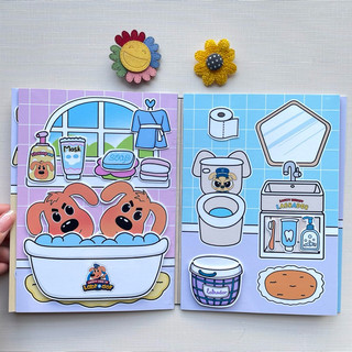 Đồ chơi bóc dán Ngôi nhà nhỏ của Cảnh sát Labrador- Búp bê giấy
