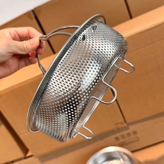 Rổ hấp đa năng inox 304 có quai [728] phù hợp với nồi 22-24cm