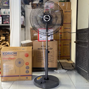 Quạt lửng, Quạt đứng, Quạt cây có điều khiển xa KORICHI-6319 công suất 85w-5 tốc độ chỉnh-bảo hành 5 năm