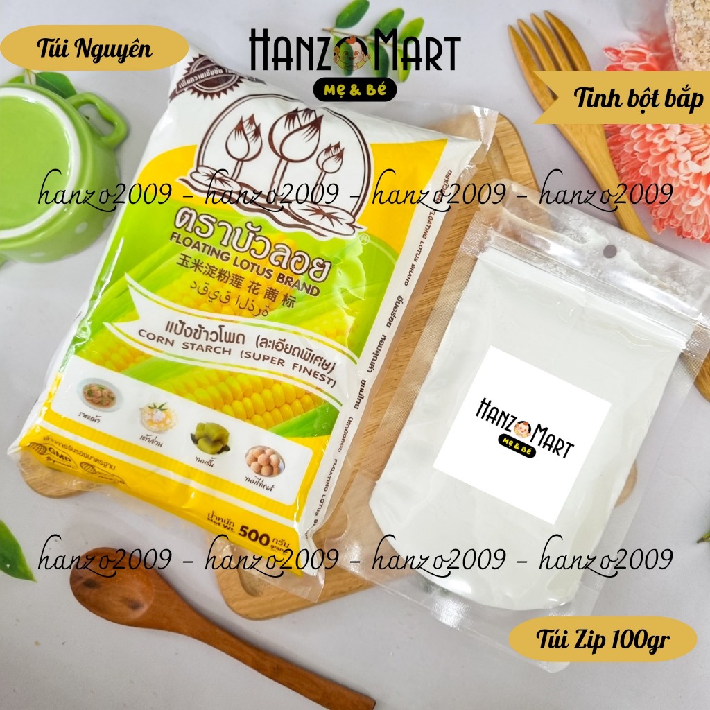 Tinh bột bắp non GMO Thái Lan 100g/500g