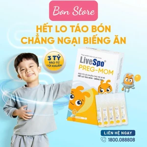 Men vi sinh Pregmom bào tử lợi khuẩn cho mẹ và bé 3 tỷ bào tử lợi khuẩn - Hộp 20 ống x 5ml