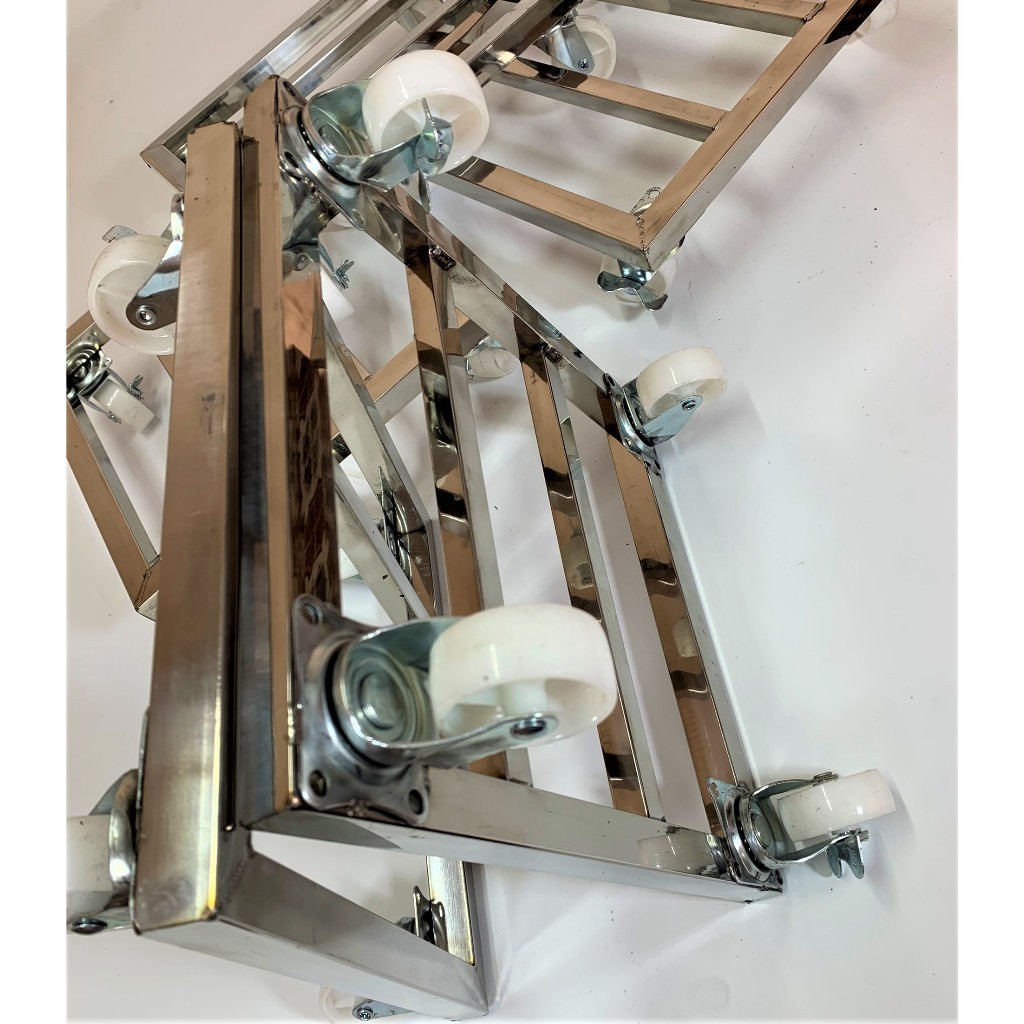 COMBO 2 GIÁ ĐỂ CÂY CẢNH, Chân đế để chậu cây cảnh, giá đỡ chậu cây cảnh inox không gỉ, kệ inox có bánh xe,