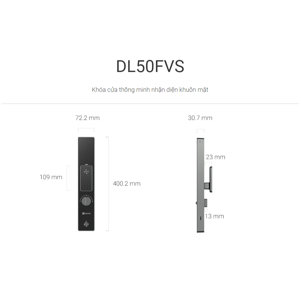 Ảnh Khóa cửa thông minh nhận diện khuôn mặt EZVIZ DL50FVS 3