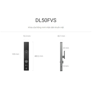 Khóa cửa thông minh nhận diện khuôn mặt EZVIZ DL50FVS - Miễn phí lắp đặt HCM & HN
