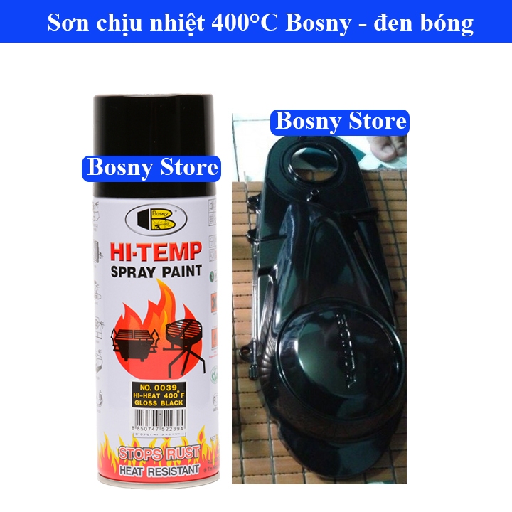 sơn chịu nhiệt hi temp 400f bosny