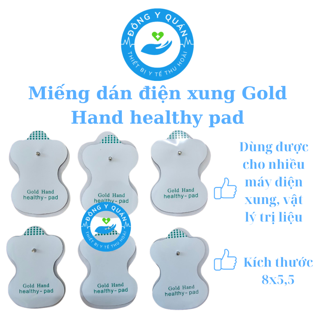 Cặp miếng dán điện xung Gold Hand healthy pad - dùng được cho nhiều máy ...