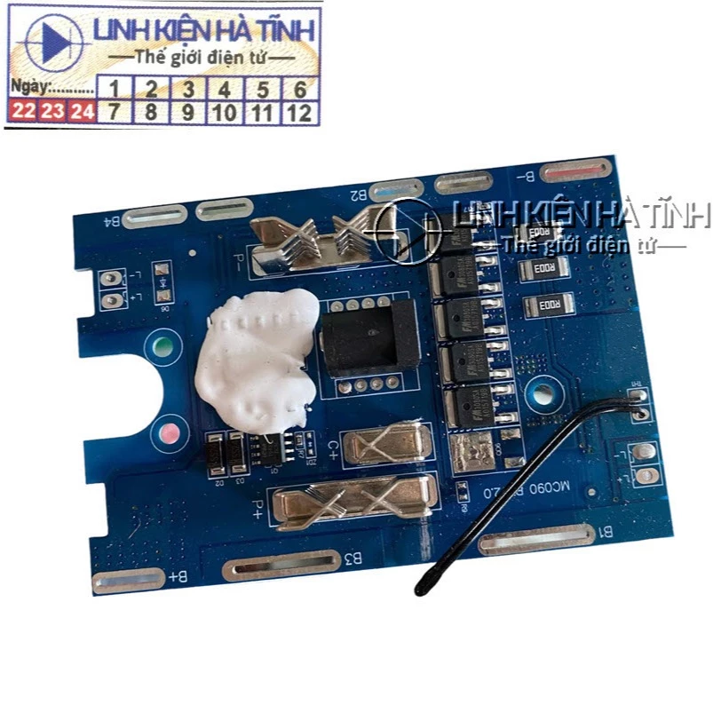Mạch pin Makita HITACHI 5 MOSfet 5S 18V 21V dòng tải cao, sạc và bảo vệ pin Liion, đầy tự ngắt