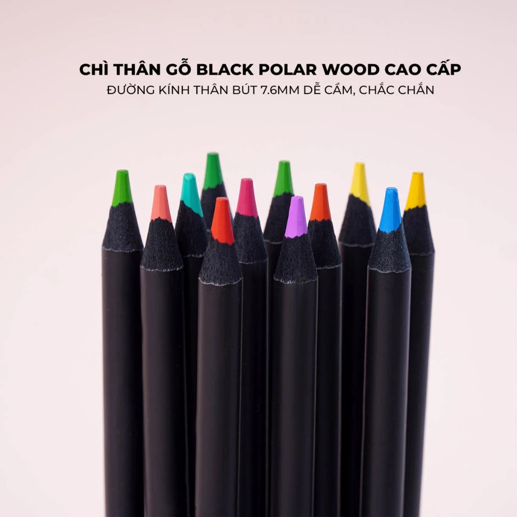 [Tặng Quà] Bút Chì Màu Gốc Dầu 36/71 Màu Global Art Hộp Thiếc Lõi Chì 4mm Màu Sắc Đậm Mịn Dễ Blend M