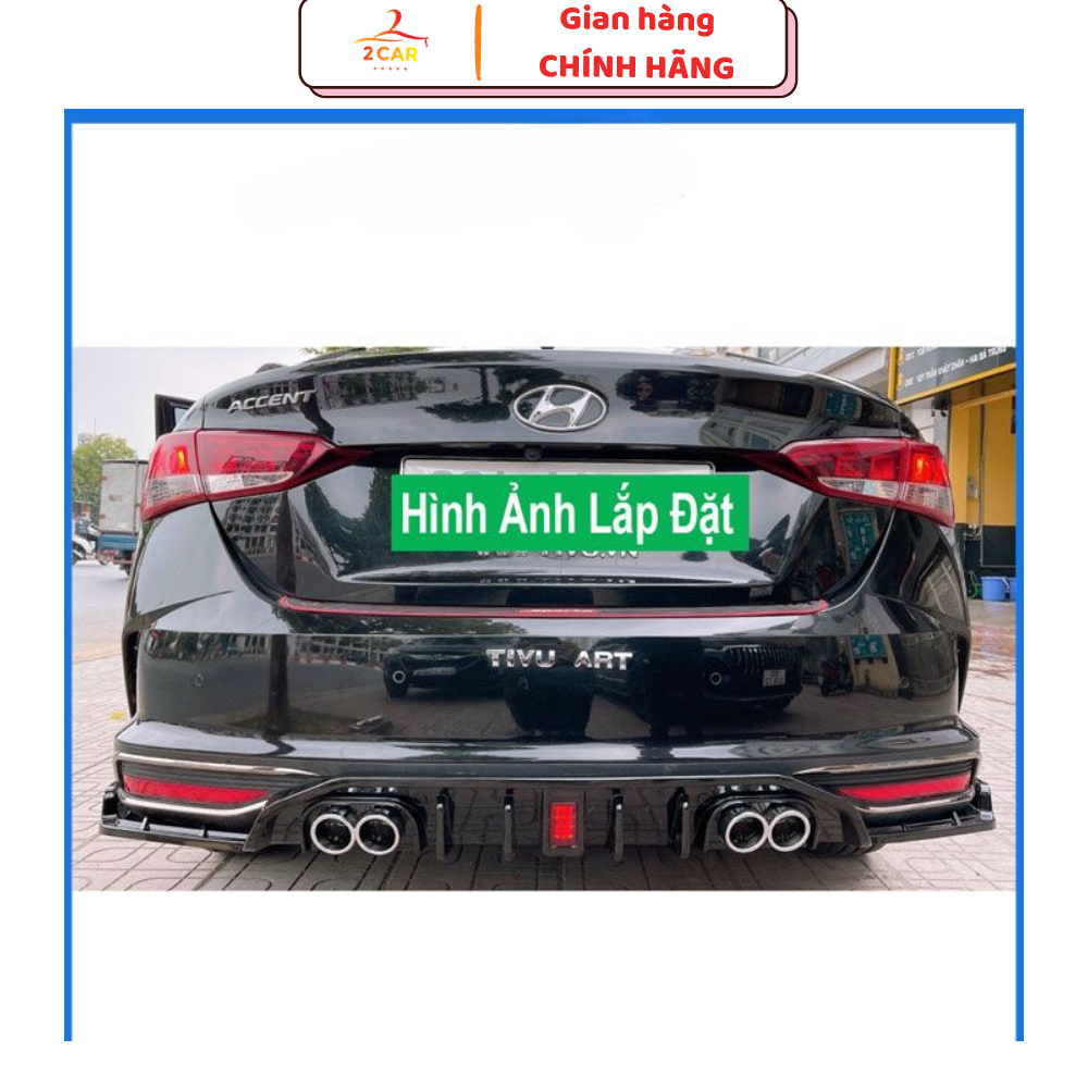 Lippo, Líp pô, Lip chia pô xe Accent 2021- 2022 - 2023 mẫu mới thể thao, rất đẹp