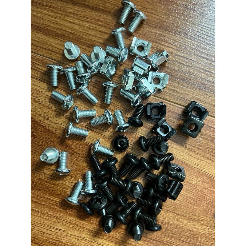combo 10 bộ ốc cài tủ rack,tủ mạng M6 hàng đẹp,(trắng,đen) | Shopee ...