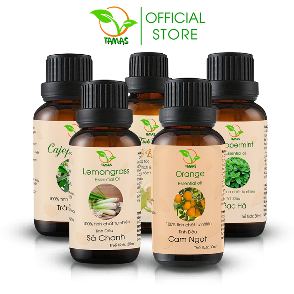 Tinh dầu nguyên chất chất xông phòng đuổi muỗi TAMAS 30ml mùi tự chọn