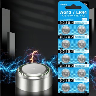 Vỉ 10 viên pin cúc áo AG13/LR44 AG10 / LR1130 SUNND