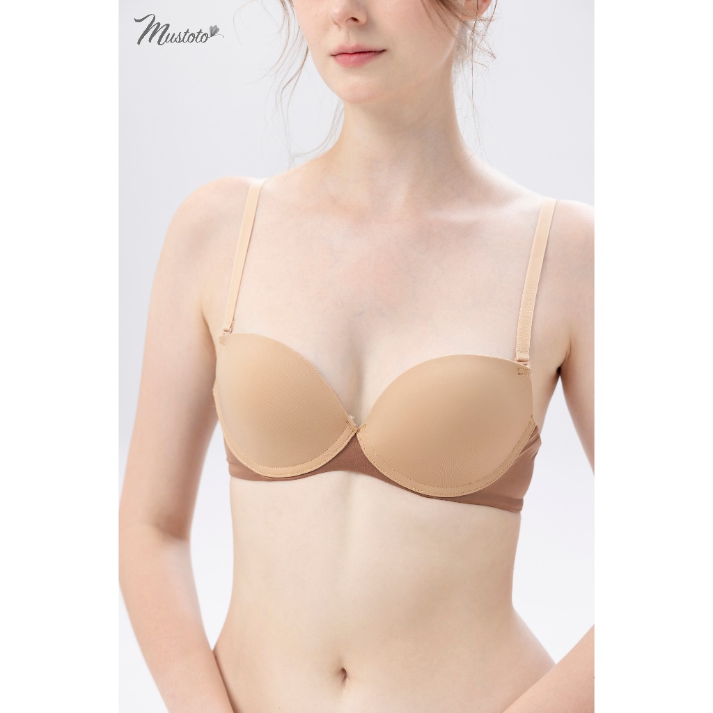 Ảnh Áo Lót Nữ Mustoto Kaia Mút Mỏng Không Gọng Nâng Ngực Siêu Thoải Mái Thoáng Mát (MA36) 2