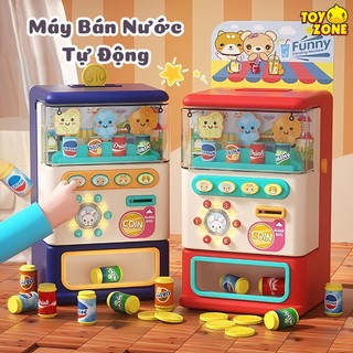 Đồ Chơi Máy Bán Nước Tính Tiền Tự Động Dành Cho Bé - Máy Bán Hàng Cỡ Lớn Cho Bé, Có Hiệu Ứng Nhạc, Đèn Hấp Dẫn