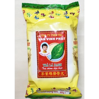 Lốc 5 gói _Trà lá xanh hiệu em bé Vinh Phát - gói 68g
