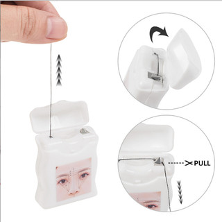 -Chỉ than hộp nhựa có 4 màu mực ĐEN, TRẮNG, NÂU, ĐỎ chuyên dụng dùng vẽ khuôn mày cho phun xăm thẩm mỹ