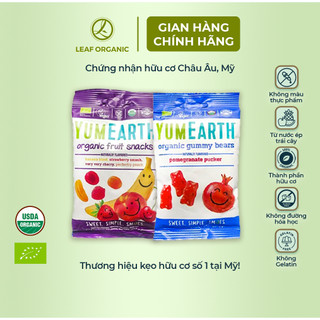 Kẹo dẻo hữu cơ cho bé vị trái cây Yumearth 50g