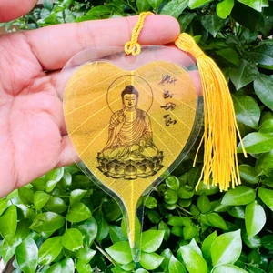 Lá Bồ Đề thư pháp cầu Bình An Tài Lộc ( Xưởng Chuyên Sỉ )