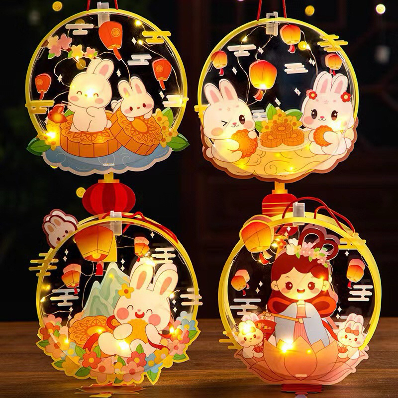 Đèn trung thu cho bé, chất liệu mika 3D