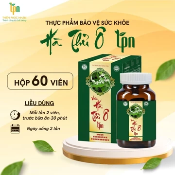 Viên Hà Thủ Ô TPN thành phần 98% hà thủ ô đỏ, bổ máu, mạnh gân cốt và hỗ trợ giảm rụng tóc, làm đen tóc.