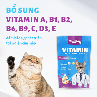 [COMBO] Pate Mr. Vet Cho Mèo, Pate Cho Mèo Từ Thịt Bổ Sung Các Dưỡng Chất Thiết Yếu Gói 70g Pet Kool