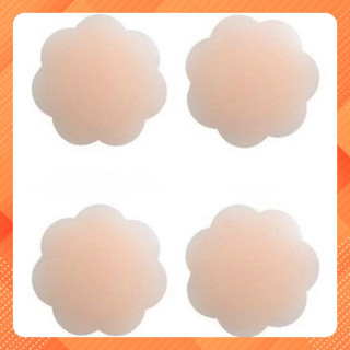 -Miếng dán ngực silicon - Hộp 10 Miếng dán ngực siêu dính đựng trong hộp thiếc xin sò, chống thấm nước sử dụng nhiều lần