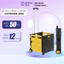 Xe kéo đi chợ xếp gọn 65 Lít nhập khẩu ADVINDEQ SP02, xe đẩy hàng siêu thị đa năng thùng vali 65L kéo có bánh xe gấp gọn