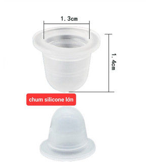 -(GIÁ RẺ) 100 Chum silicon lớn, cốc đựng bé đựng mực xăm nhỏ, đựng keo nối mi