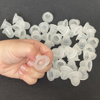 -Chum silicon đựng mực xăm nhỏ ( 1 bịch 100 chum), chum đựng mực phun xăm
